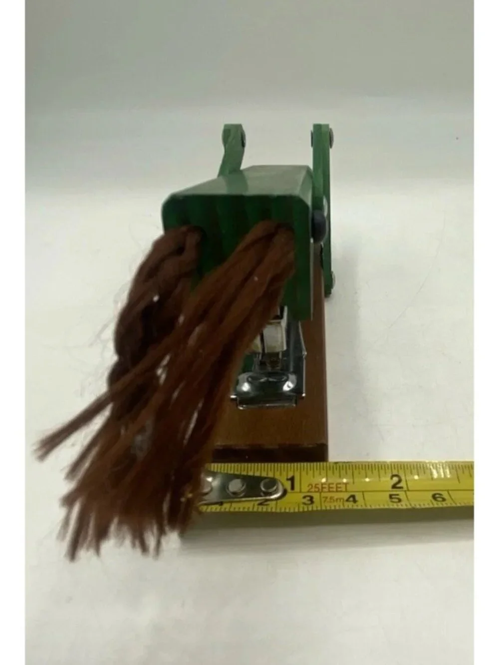 Anthropologie Green Wood Grasshopper Mini Stapler Office Desk Decor Collectible